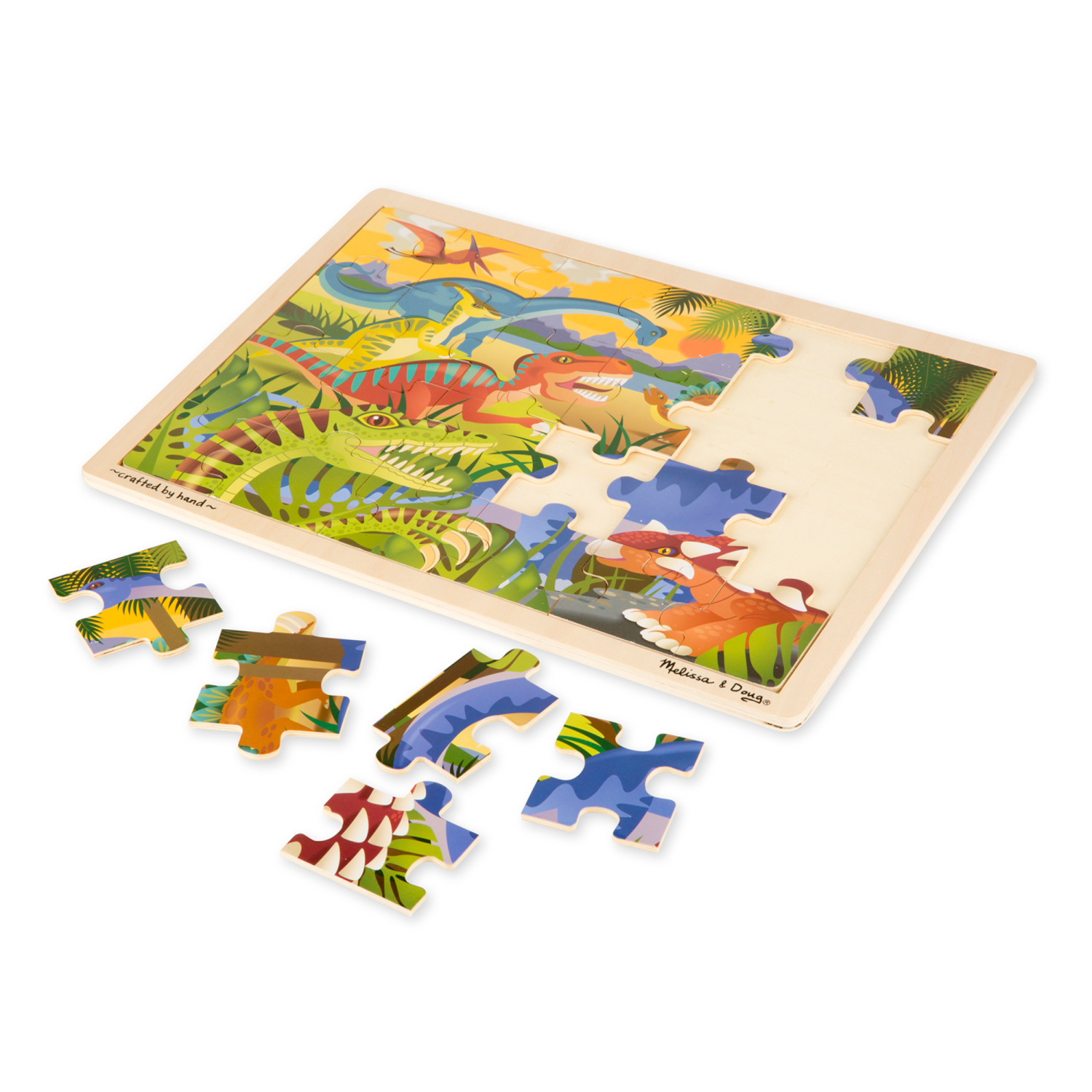 slide 5 of 8, Melissa & Doug Large Jigsaw Asrt #, 24/48 ct