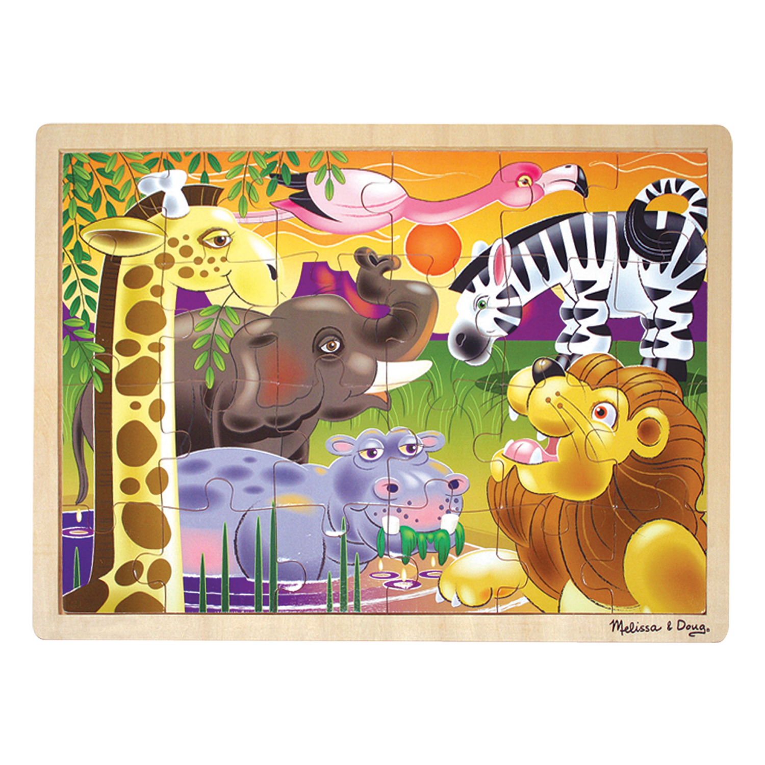 slide 2 of 8, Melissa & Doug Large Jigsaw Asrt #, 24/48 ct