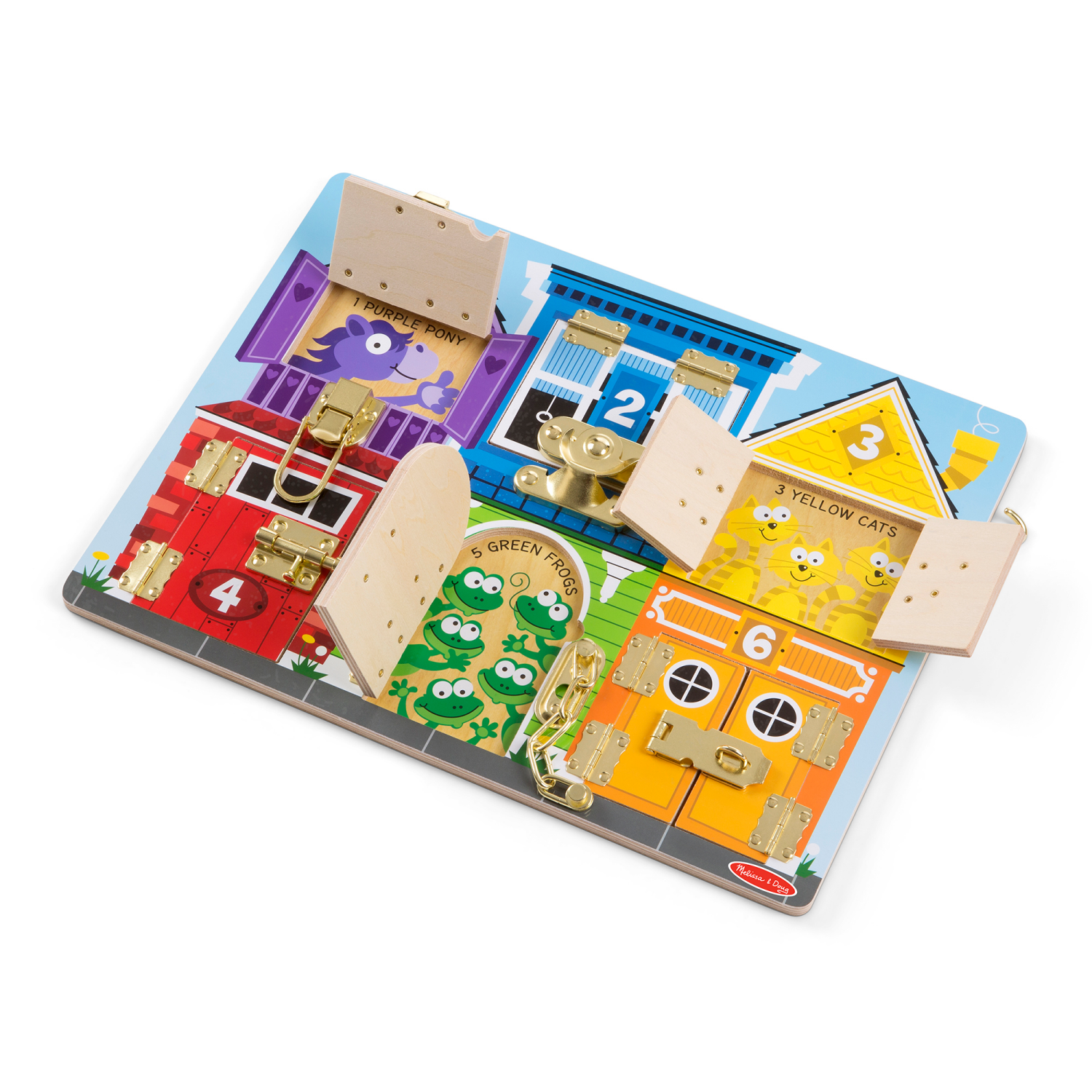 slide 5 of 8, MELISSA & DOUG Basic Skills & Latches Assorted Item, 1 ct