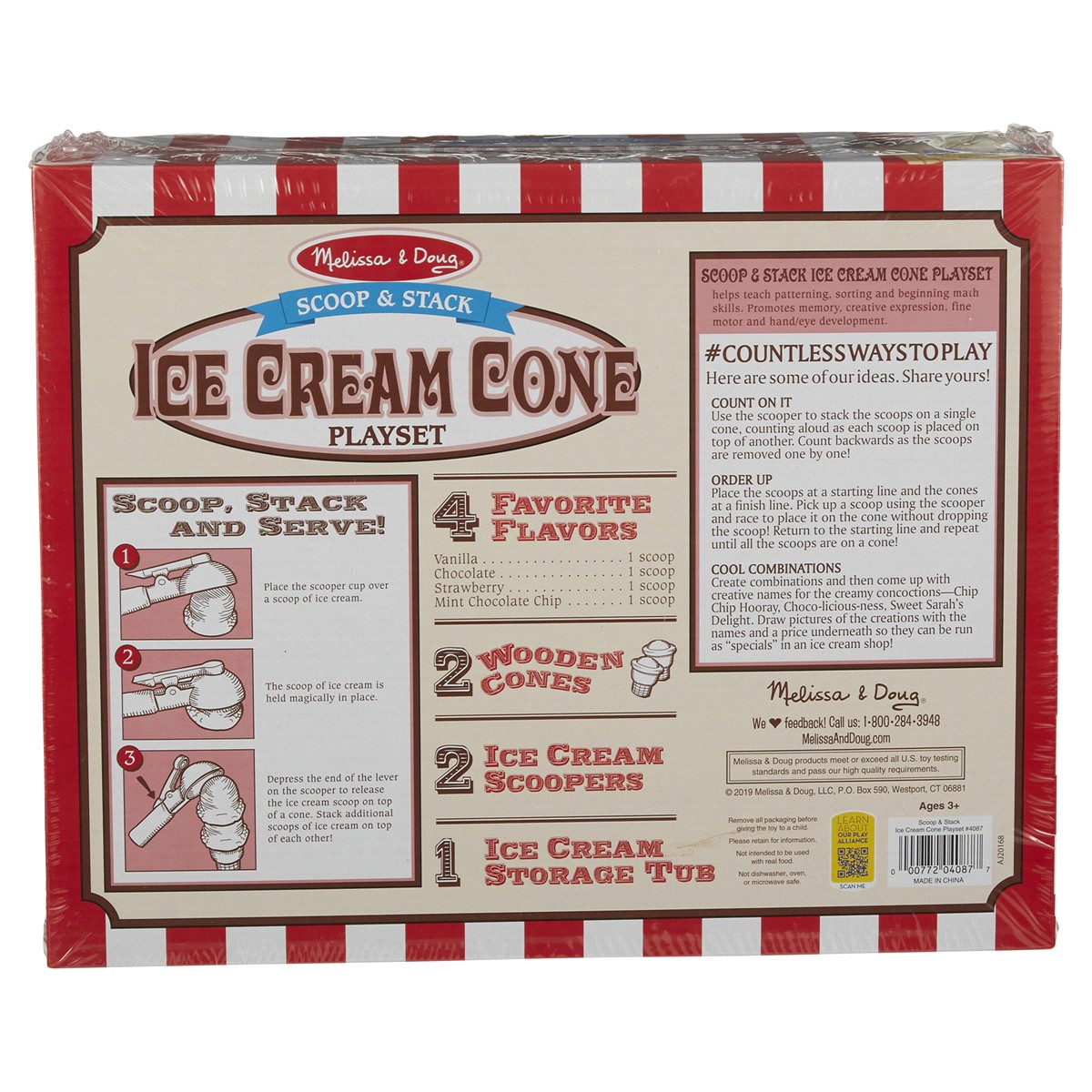 slide 2 of 2, Melissa & Doug Scoop & Stack, Ice Cream Cone, 1 Set, 1 ct