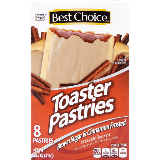 slide 1 of 1, Best Choice Frosted Cinnamon Toaster Pastries, 8 ct