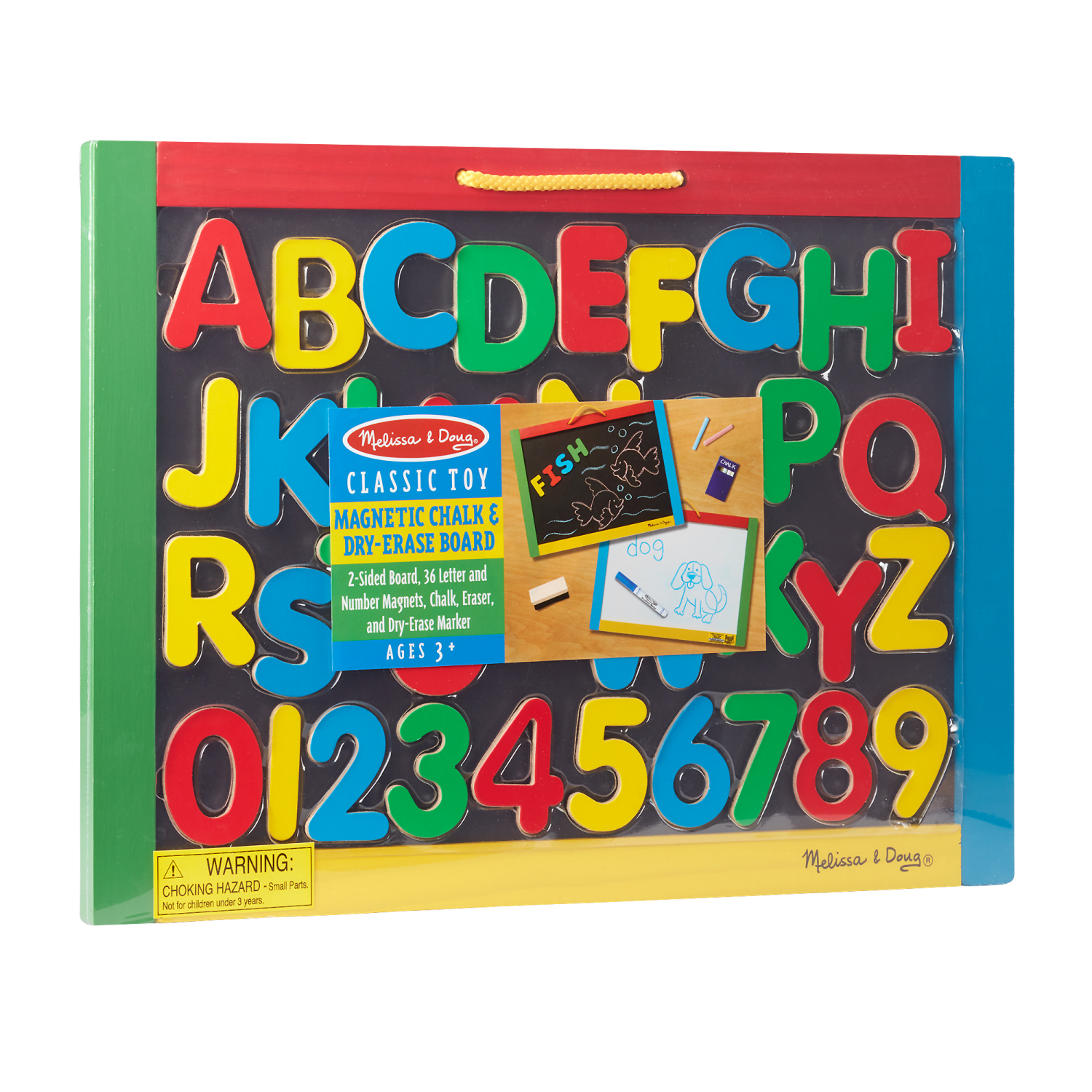 slide 7 of 8, Melissa & Doug Magnetic Chalk & Dry-Erase Board, 35 Magnetic Pieces/Chalk/Erasers and Dry-Erase Pen, 1 ct