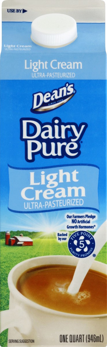 slide 1 of 5, Dean's Cream 1 qt, 1 qt