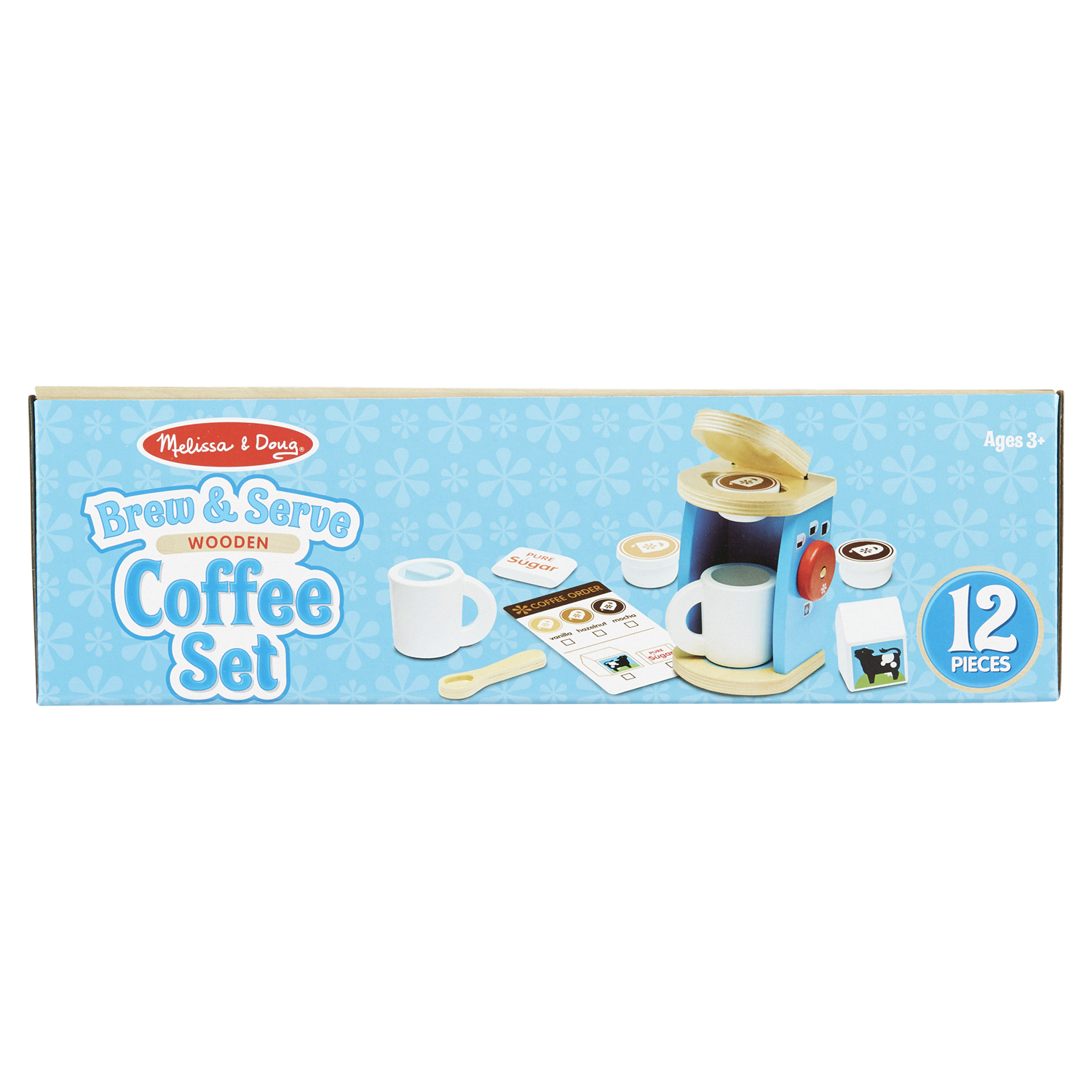 slide 5 of 5, Melissa & Doug Wooden Brew & Serve Coffee Set, 11 Piece Set, 11 ct