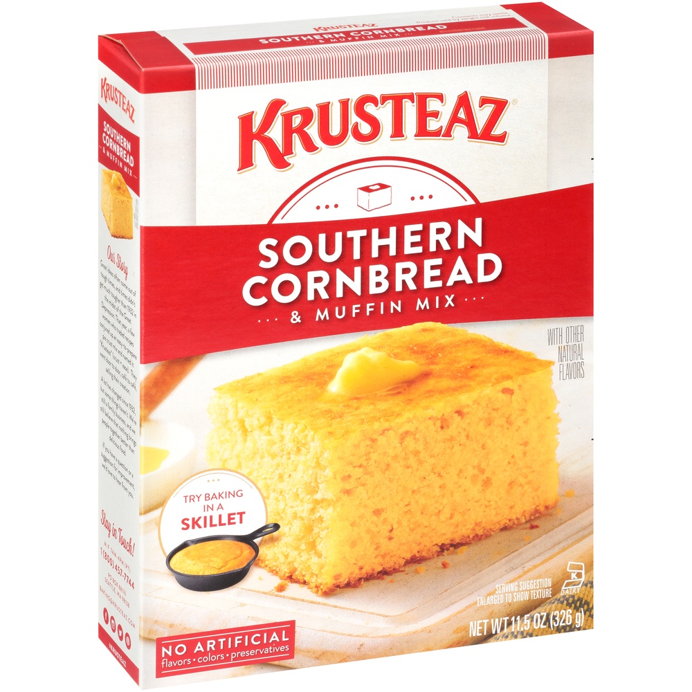 slide 2 of 8, Krusteaz Southern Cornbread Mix, 11.5 oz