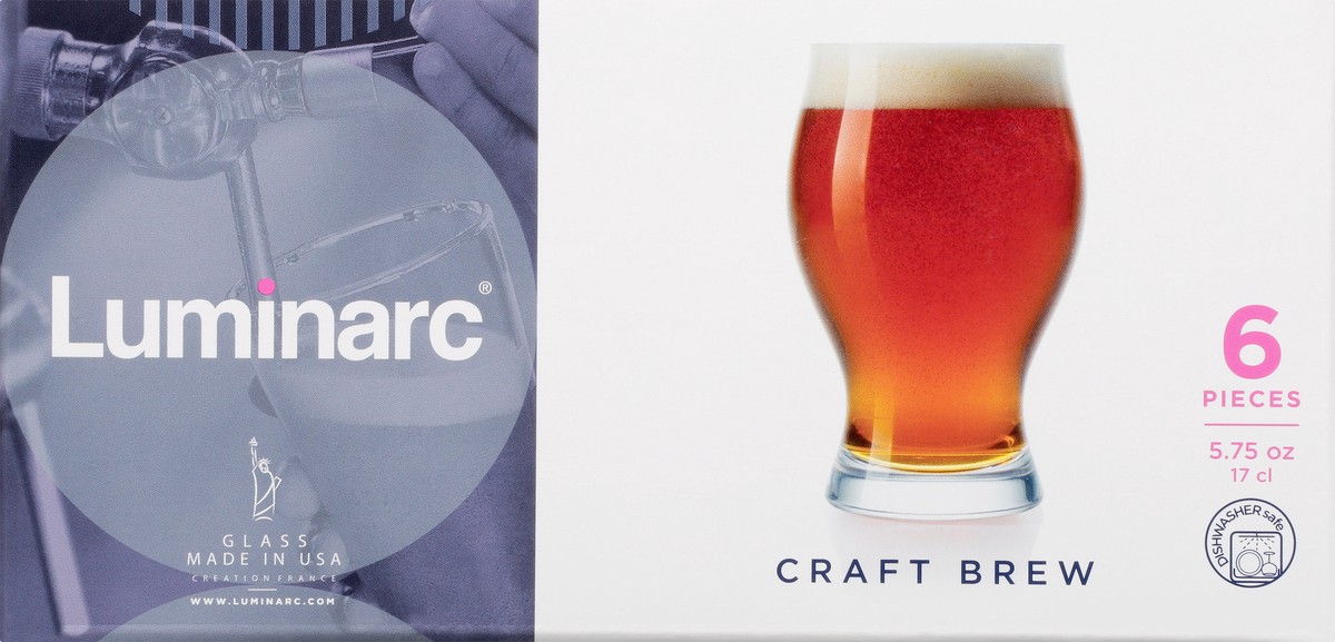 slide 5 of 9, Luminarc Craft Brew 5.75 Ounce Glass 6 ea, 1 ct