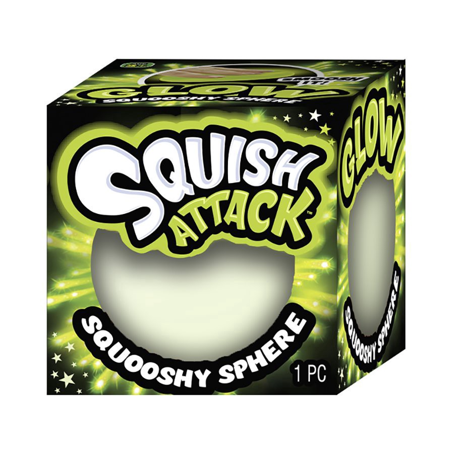 slide 1 of 1, Ja-Ru Squish Attack Squooshy Glow Sphere, 1 ct