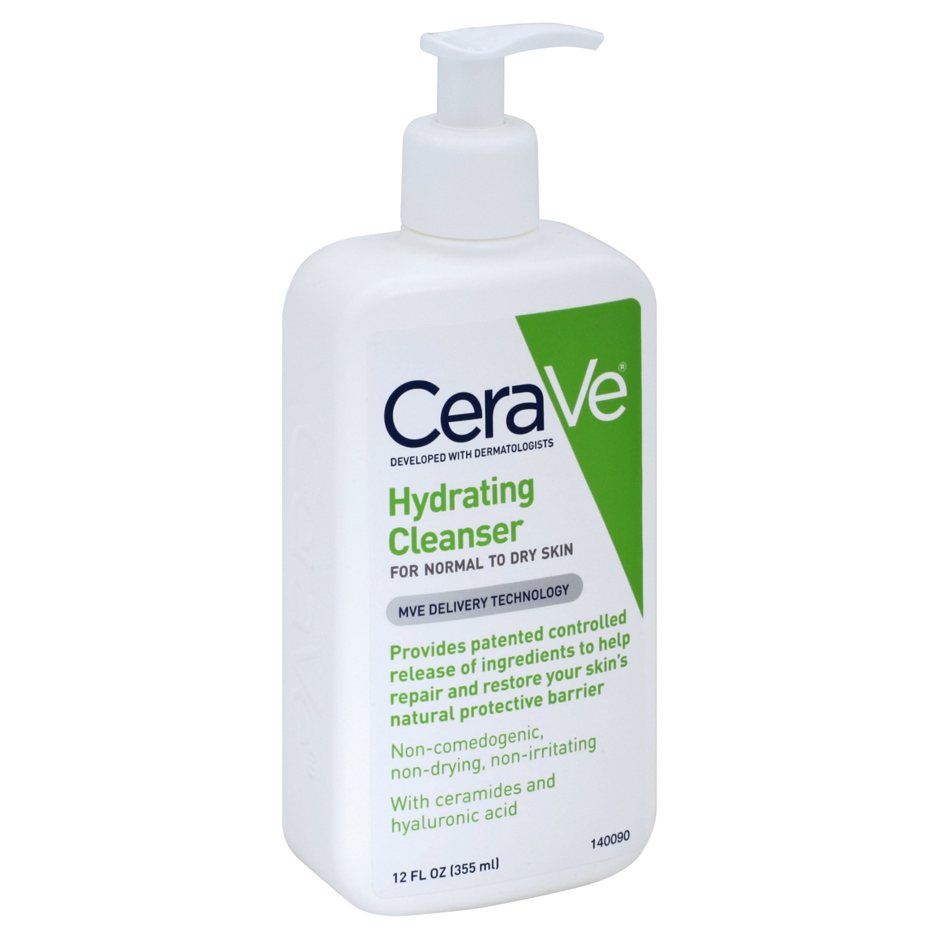 slide 1 of 6, CeraVe Hydrating Cleanser for Normal/Dry Skin, 12 fl oz