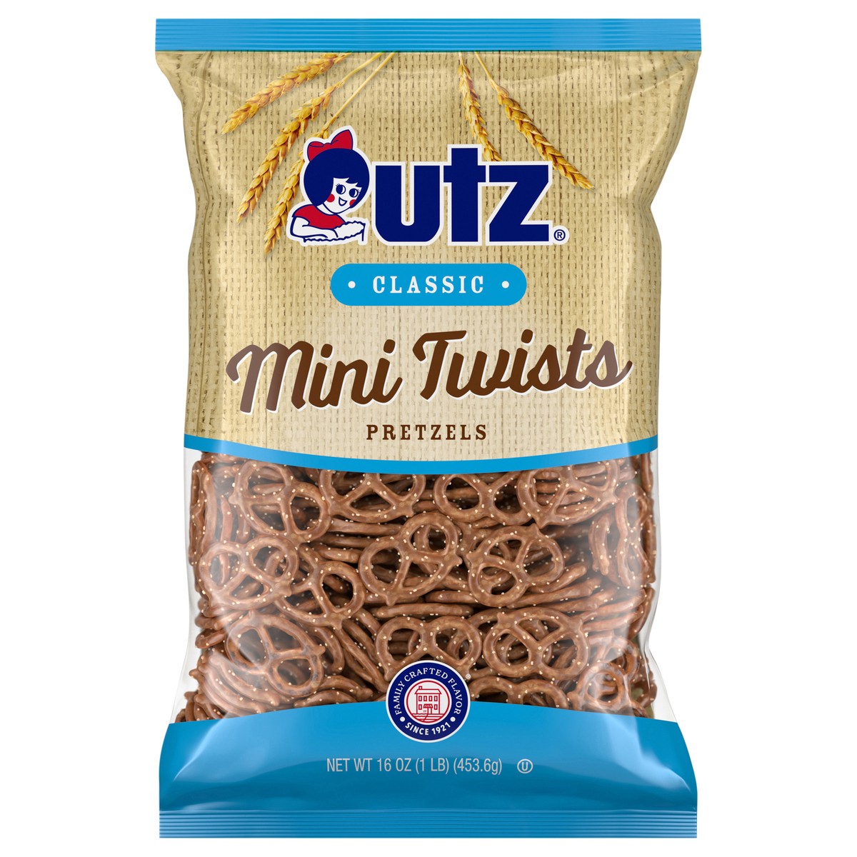 slide 1 of 13, Utz Mini Twists Pretzel 16 oz, 16 oz