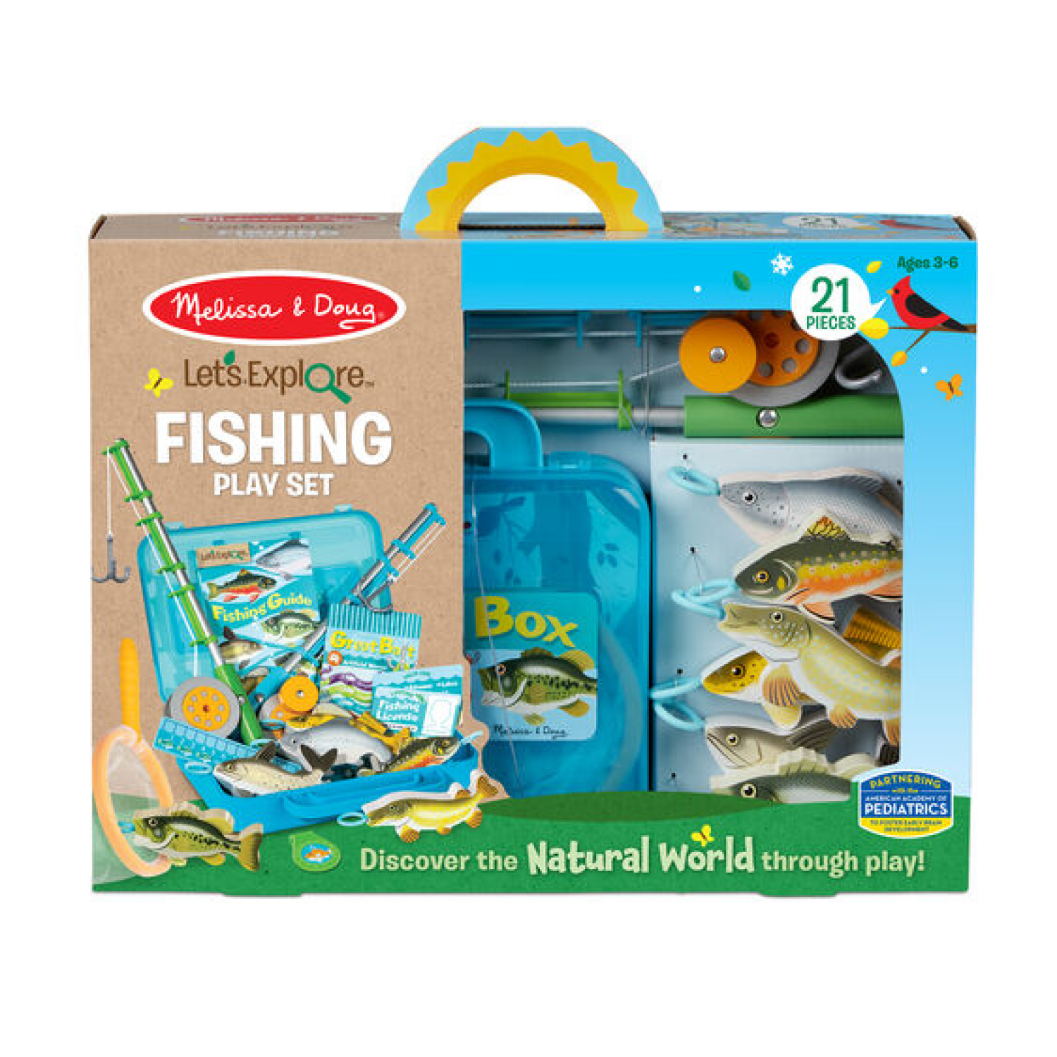slide 1 of 2, MELISSA & DOUG Let's Explore Fishing Play Set, 1 ct