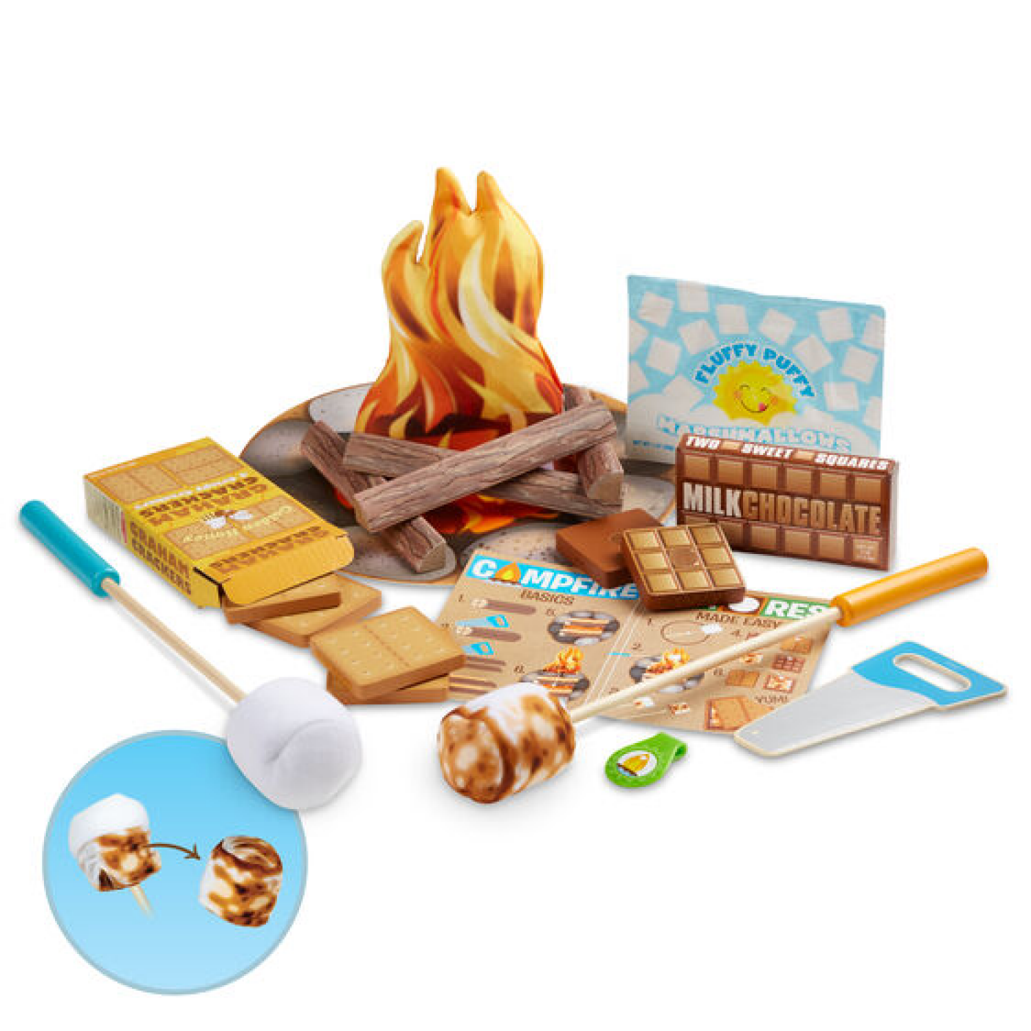 slide 2 of 2, Melissa & Doug Let's Explore S'mores & More Campfire Play Set, 1 ct