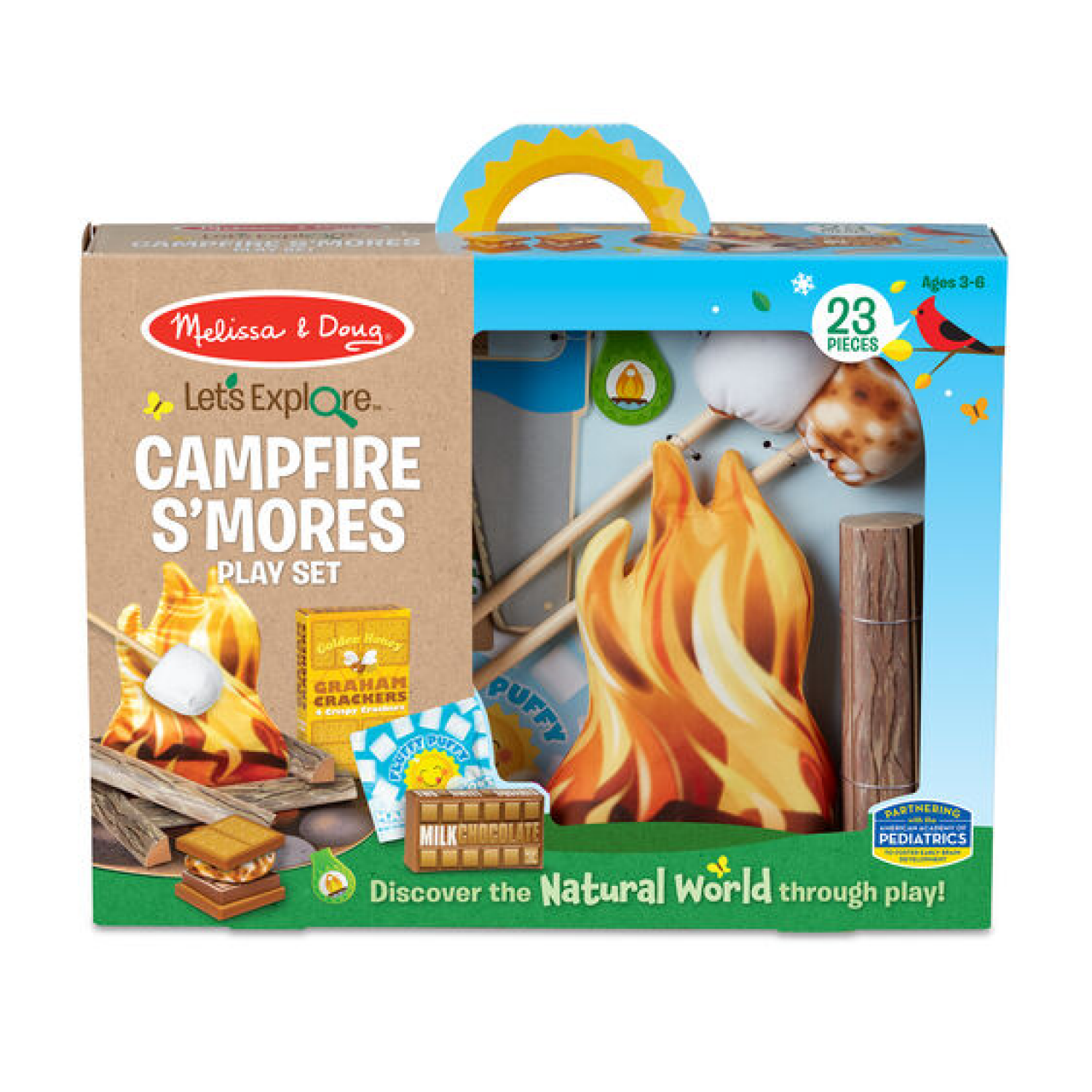 slide 1 of 2, Melissa & Doug Let's Explore S'mores & More Campfire Play Set, 1 ct