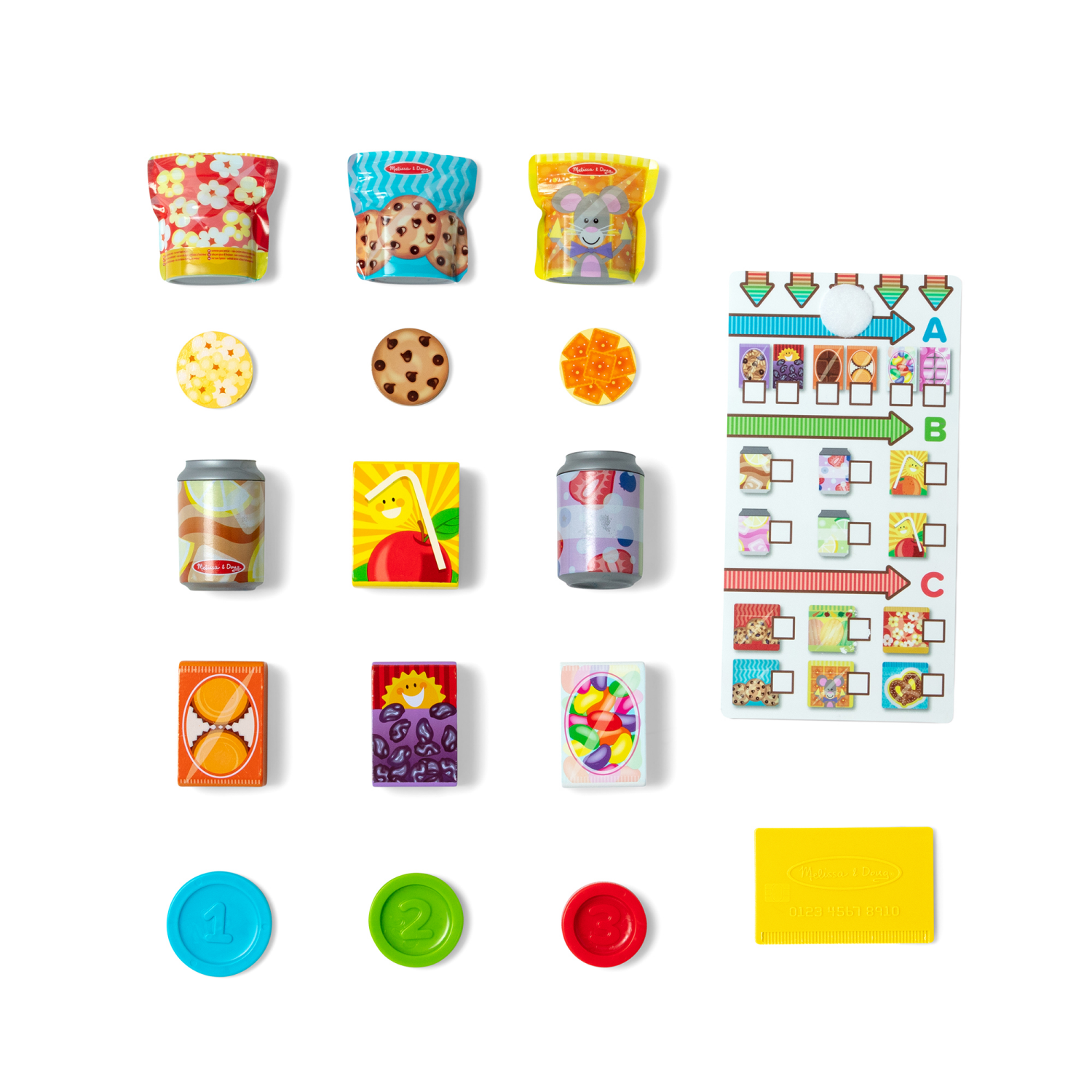 slide 2 of 8, Melissa & Doug Sort, Stock, Select Wooden Vending Machine Play Set, Wooden Toy Play Food For Boys And For Girls 3+, 1 ct