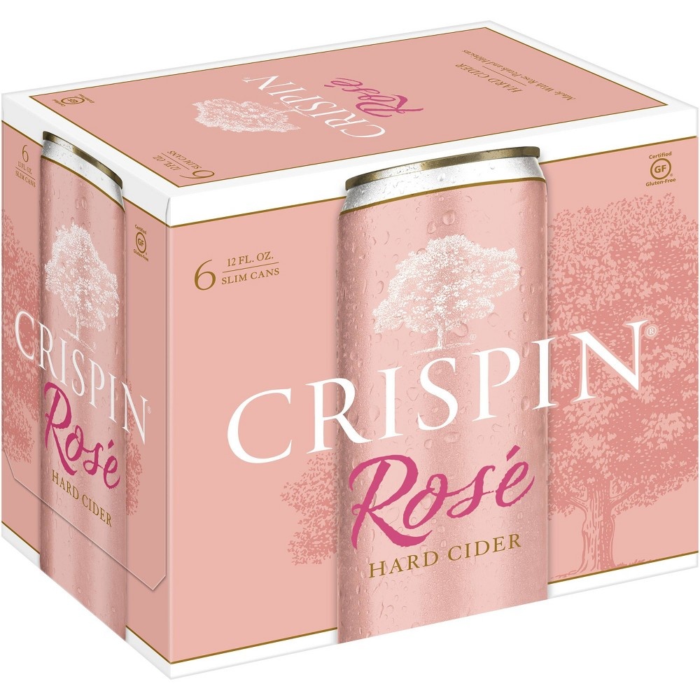 slide 2 of 3, Crispin Rosé Hard Cider / Slim Can, 6 ct; 12 fl oz