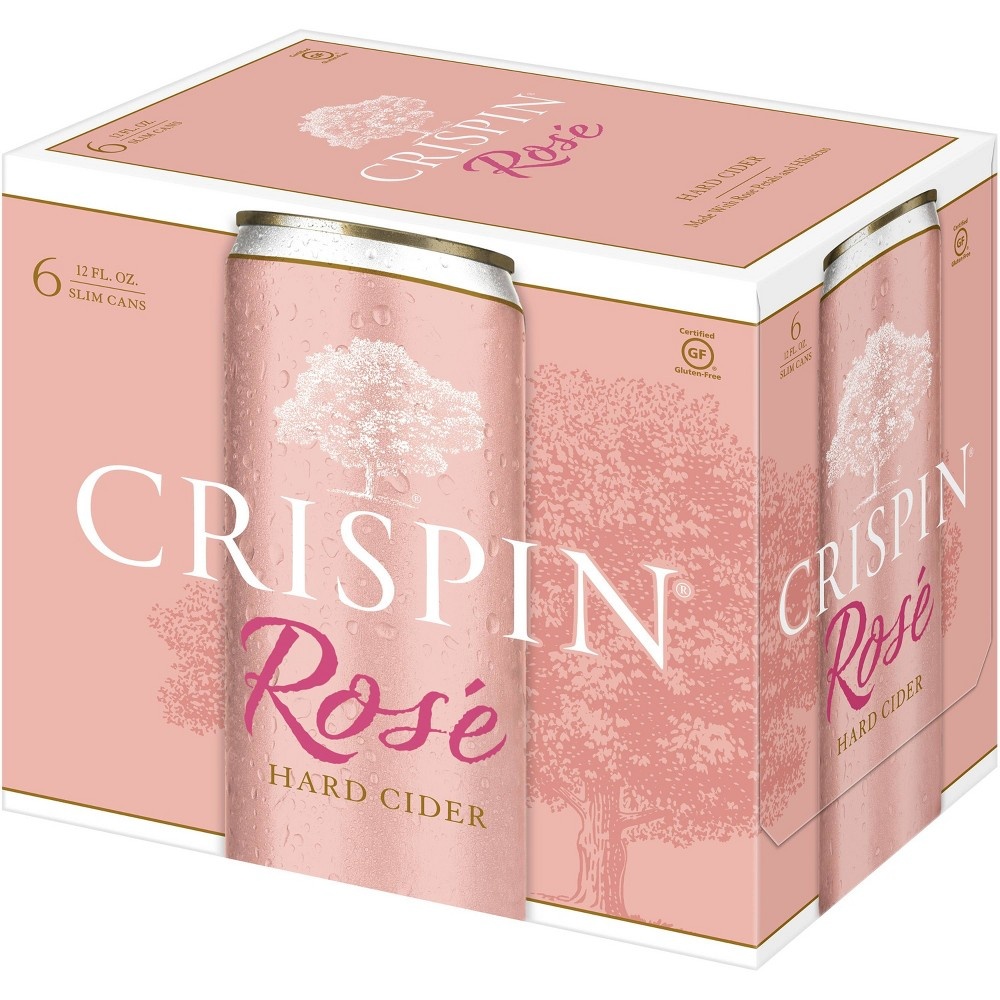 slide 3 of 3, Crispin Rosé Hard Cider / Slim Can, 6 ct; 12 fl oz