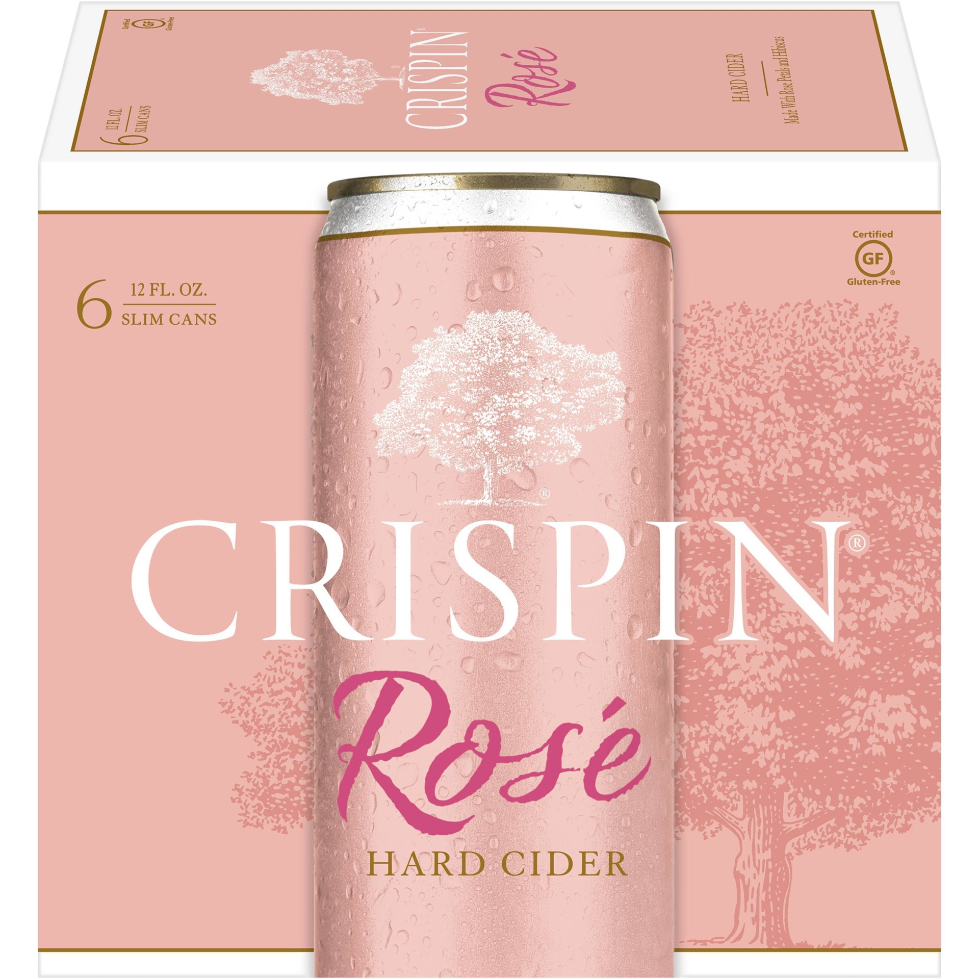 slide 1 of 3, Crispin Rosé Hard Cider / Slim Can, 6 ct; 12 fl oz