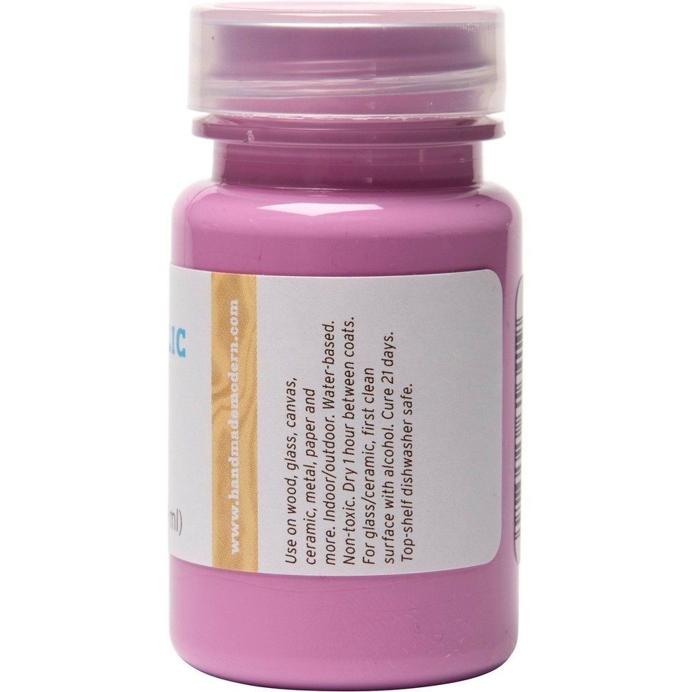 slide 2 of 3, Hand Made Modern Craft Paint - Fuchsia Pink, 2 oz