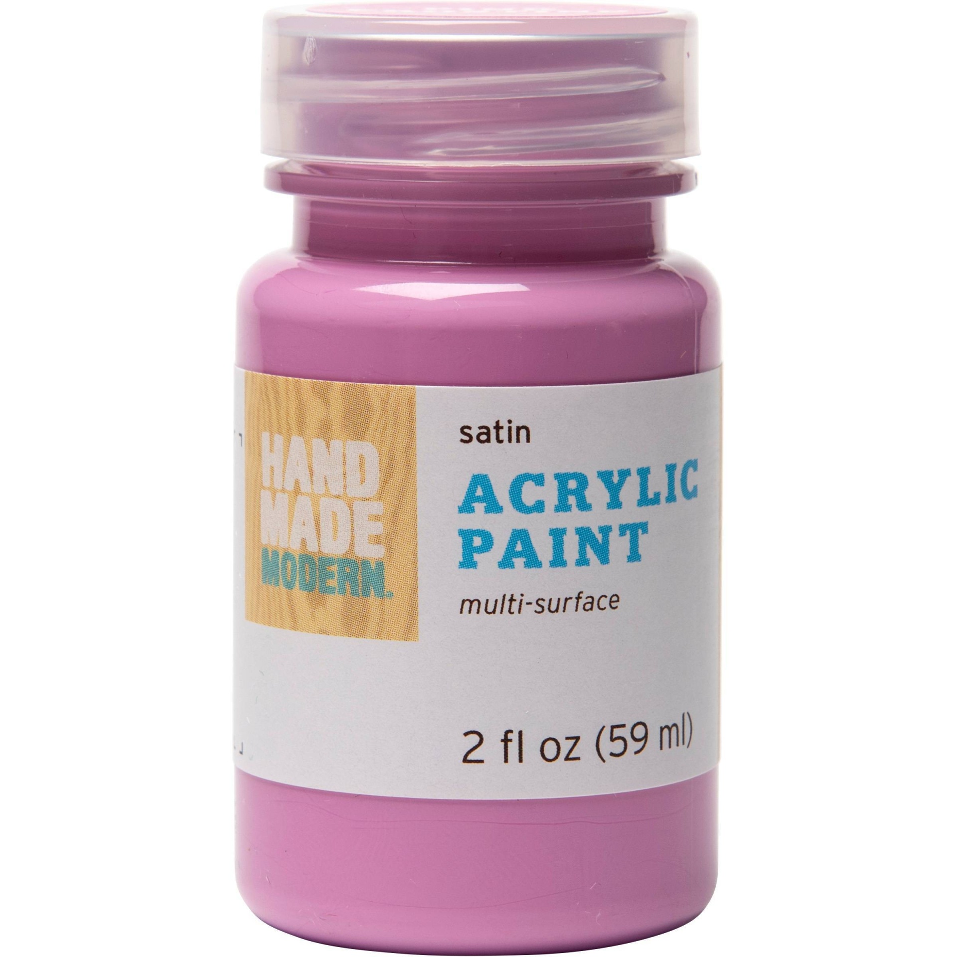 slide 1 of 3, Hand Made Modern Craft Paint - Fuchsia Pink, 2 oz