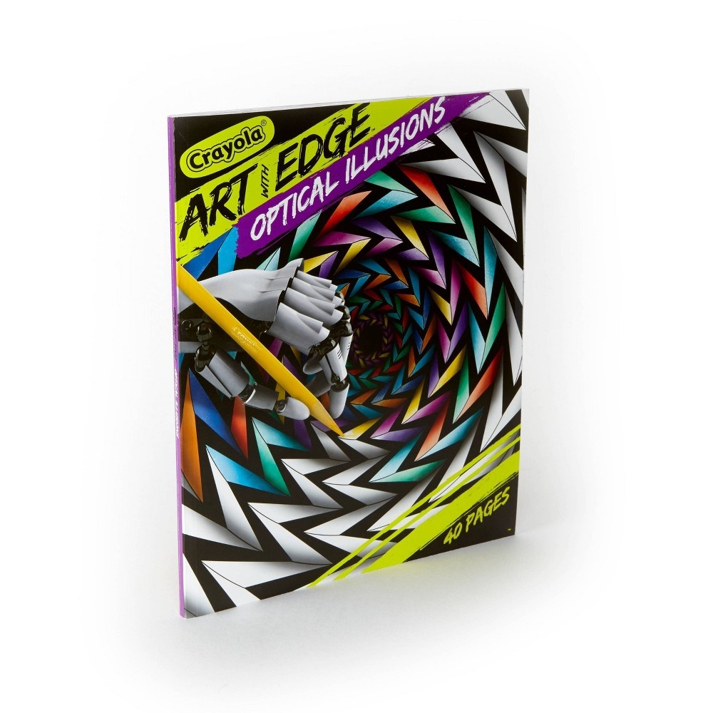 slide 2 of 4, Crayola Artic Edge Coloring Book - Optical Illusions, 1 ct