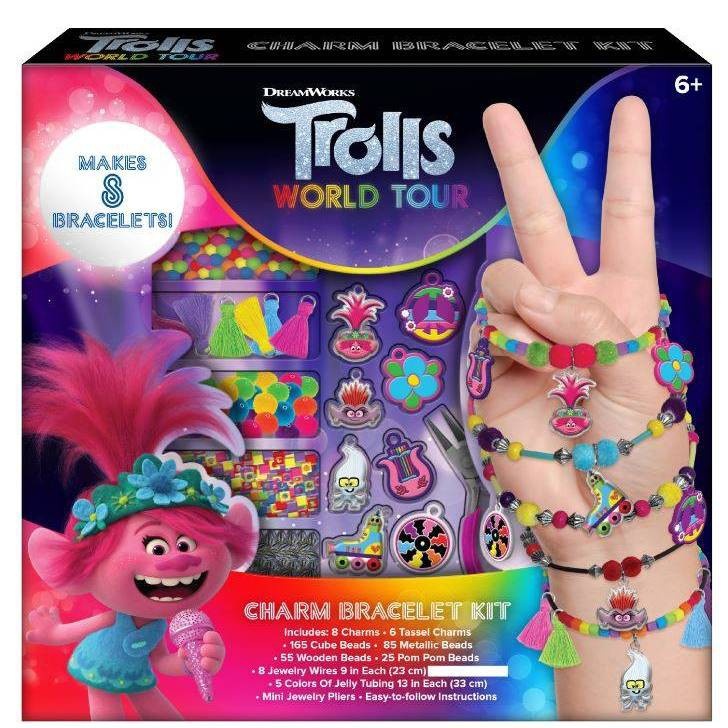 slide 1 of 3, Trolls 2 World Tour Charm Bracelet Activity Kit, 1 ct