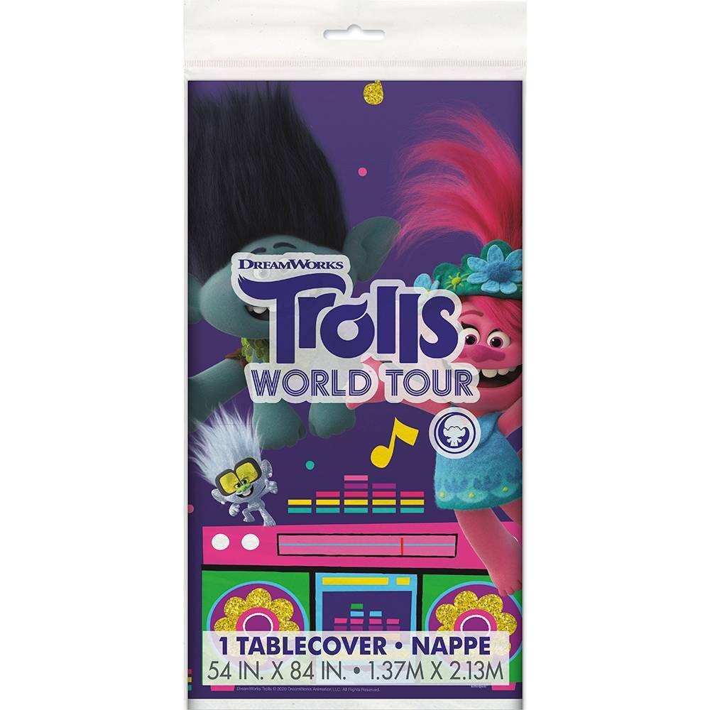 slide 3 of 3, Unique Industries Trolls World Tour Tablecover, 1 ct