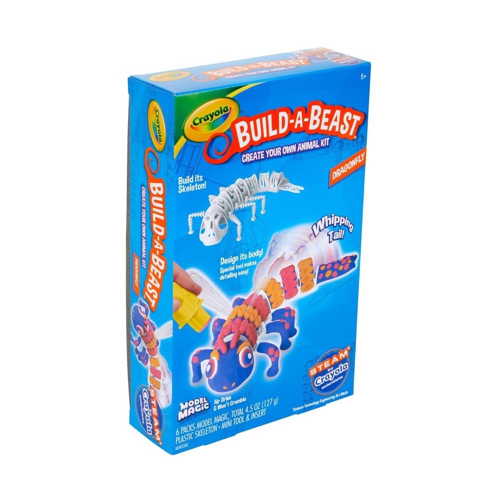 slide 3 of 3, Crayola Build-A-Beast Model Magic Animal Kit - Dragonfly, 1 ct