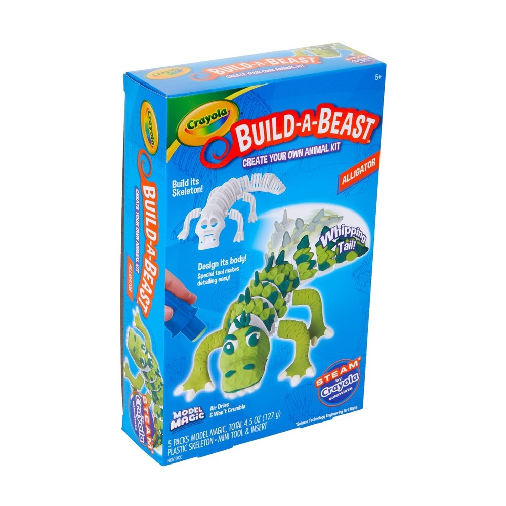 slide 2 of 3, Crayola Build-A-Beast Model Magic Animal Kit - Alligator, 1 ct