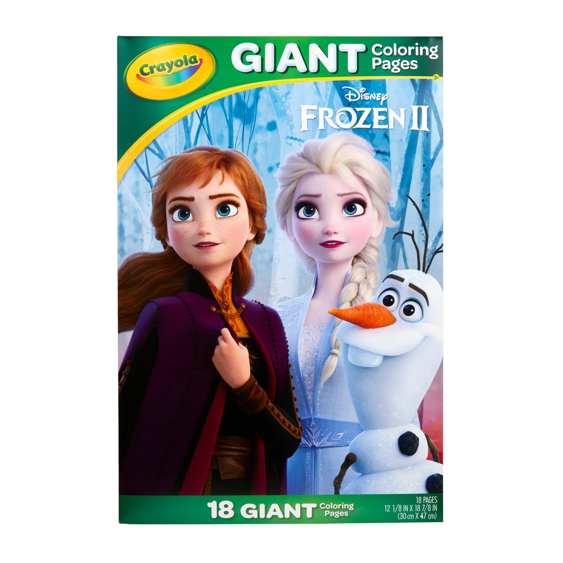 slide 1 of 1, Crayola 18pg Disney Frozen 2 Giant Foldalope Coloring Pages, 18 ct