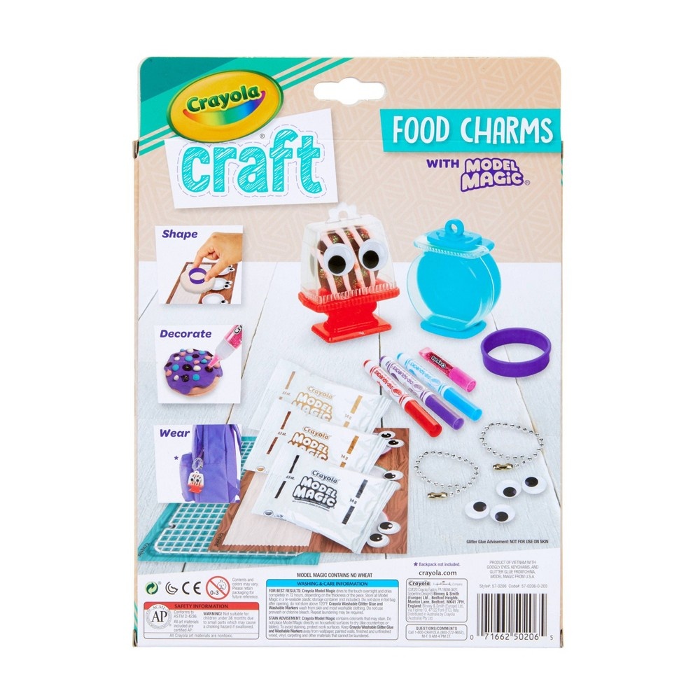 slide 5 of 5, Crayola Craft Model Magic Food Charms Kit, 1 ct