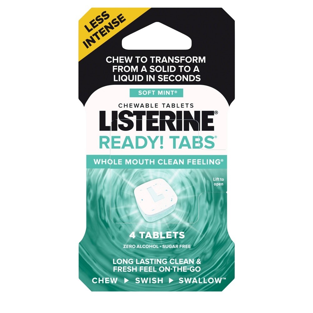 slide 8 of 8, Listerine Ready Tabs Soft Mint, 4 ct