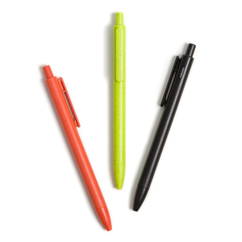 slide 5 of 5, Bold & Bright Hybrid Colored Ink Pens - U Brands, 6 ct
