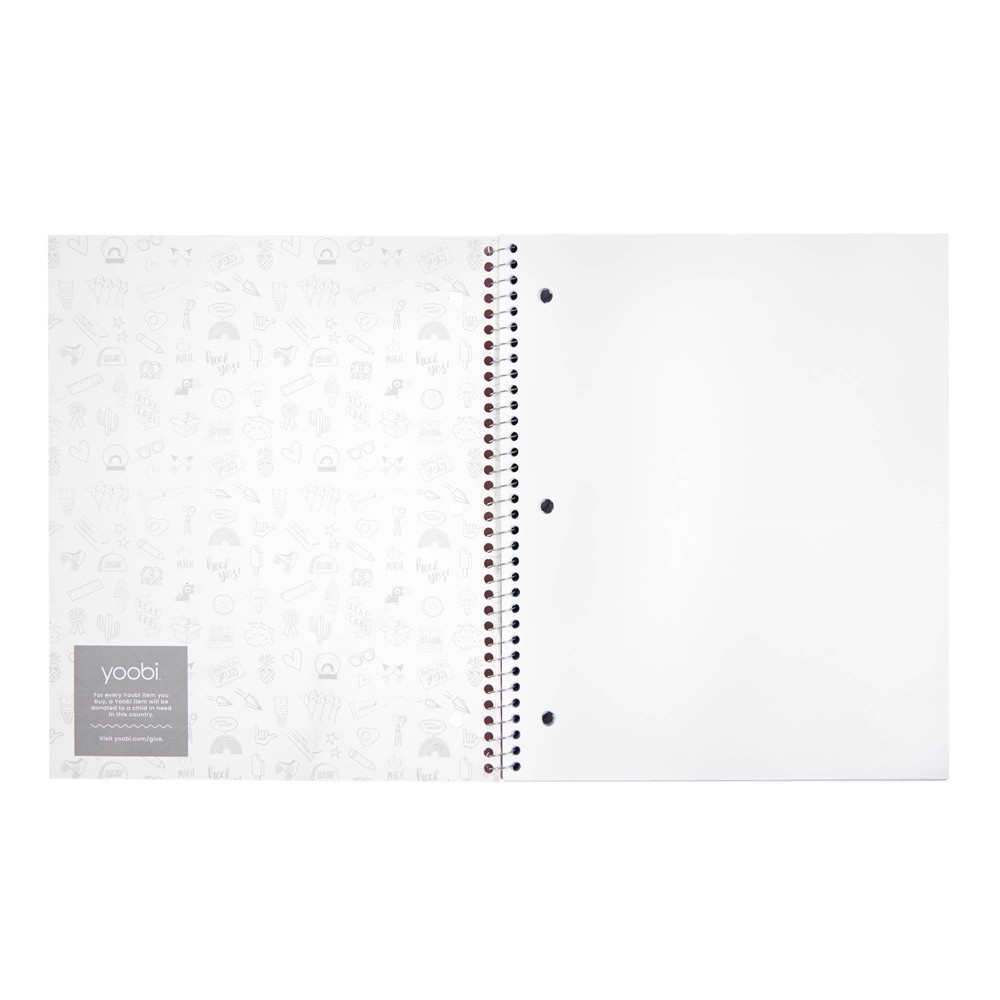 slide 2 of 3, Spiral Notebook 1 Subject College Ruled Pink Lips - Yoobi;, 1 ct