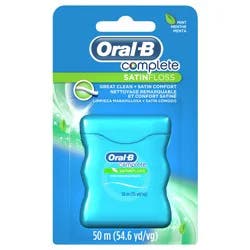 Oral-B Complete Mint SatinFloss, Dental Floss, Comfort Grip, 50m