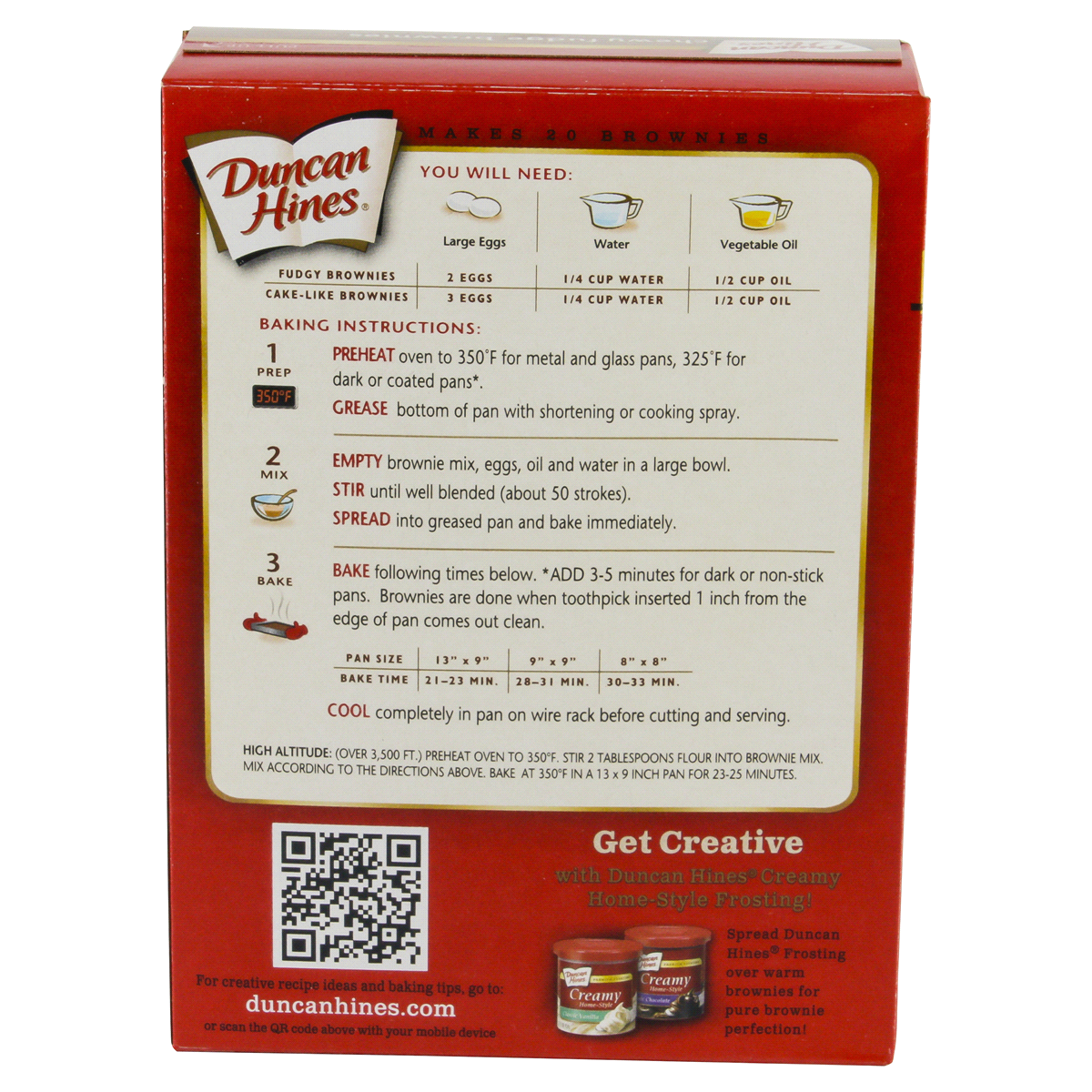 slide 5 of 6, Duncan Hines Brownie Mix Chewy Fudge Family Size, 19.95 oz