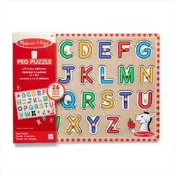 MELISSA & DOUG Alpha & Numbers Peg Puzzle Asst In Disp