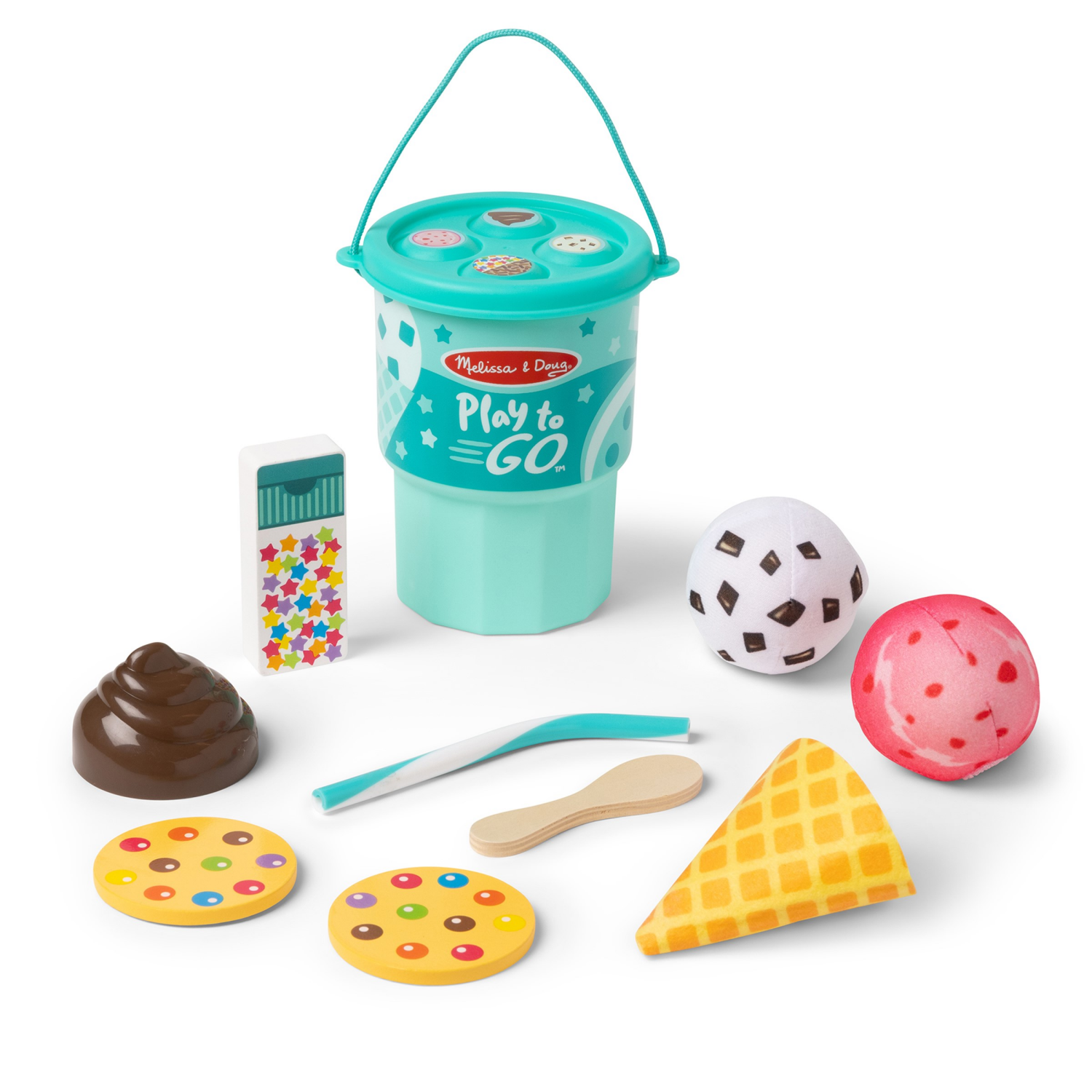 slide 5 of 8, Melissa & Doug Play To Go Ice Cream Play Set, 1 ct