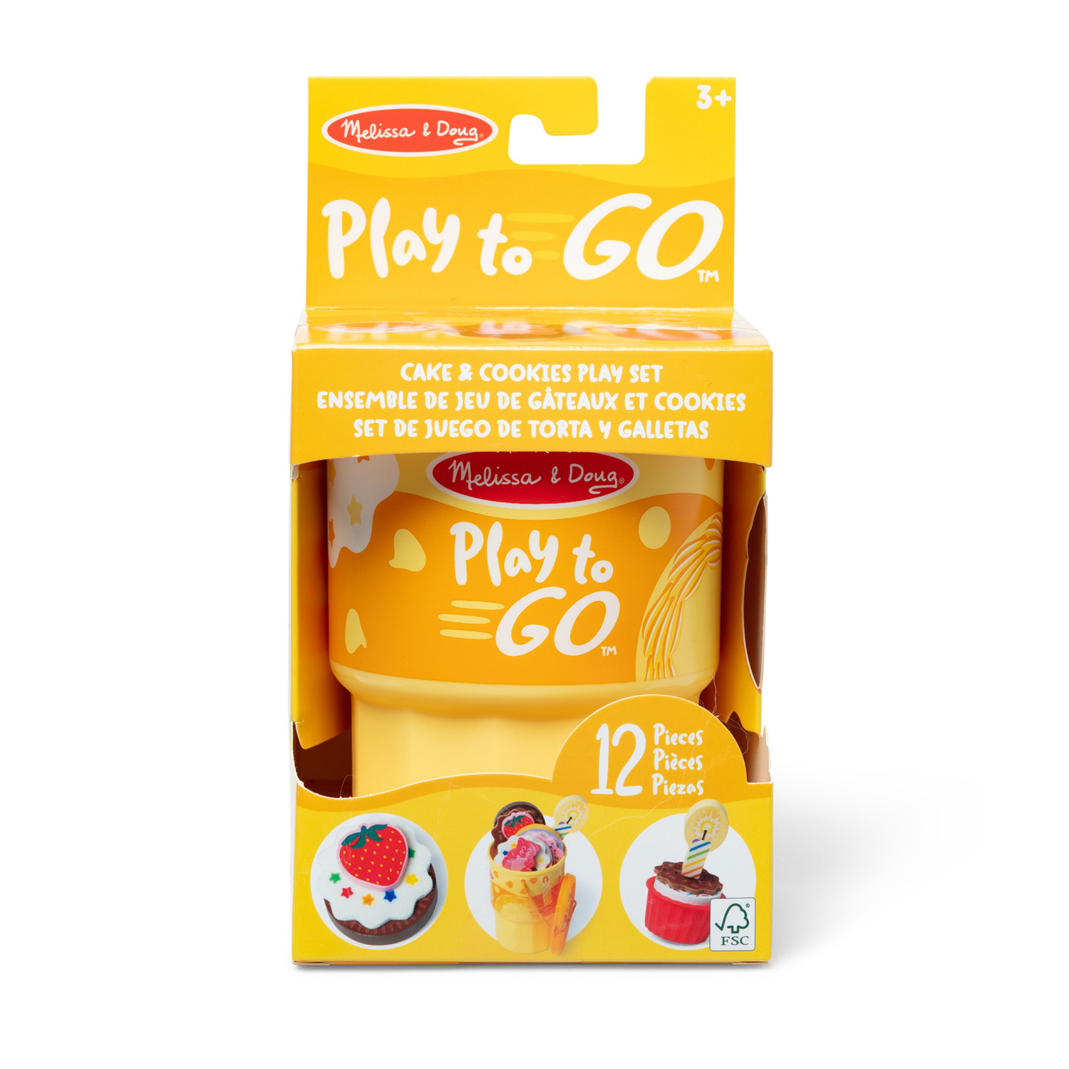 slide 4 of 8, Melissa & Doug Play To Go Cake & Cookies Play Set, 1 ct