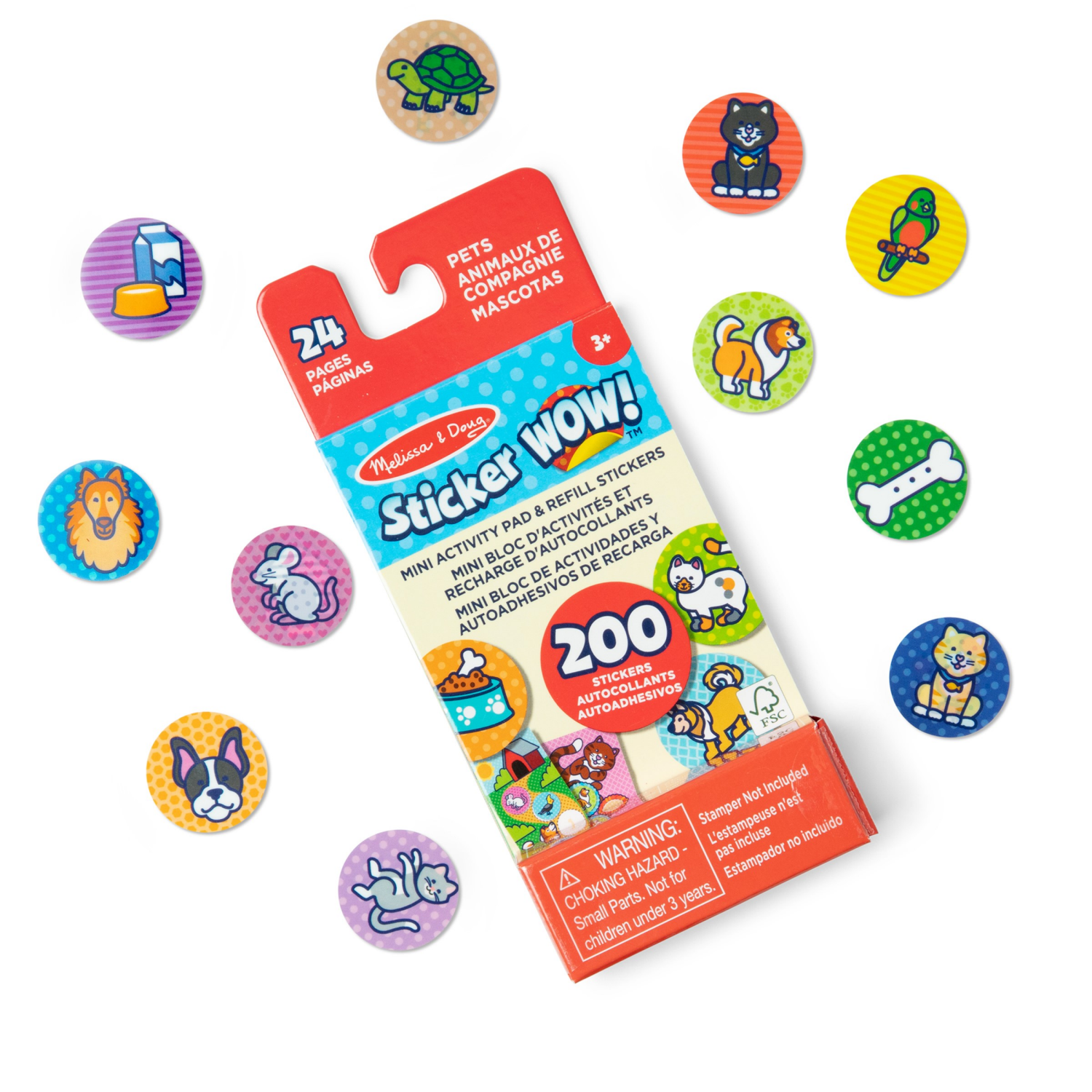slide 5 of 8, Melissa & Doug Sticker Wow! Refill Assortment In Display, 1 ct