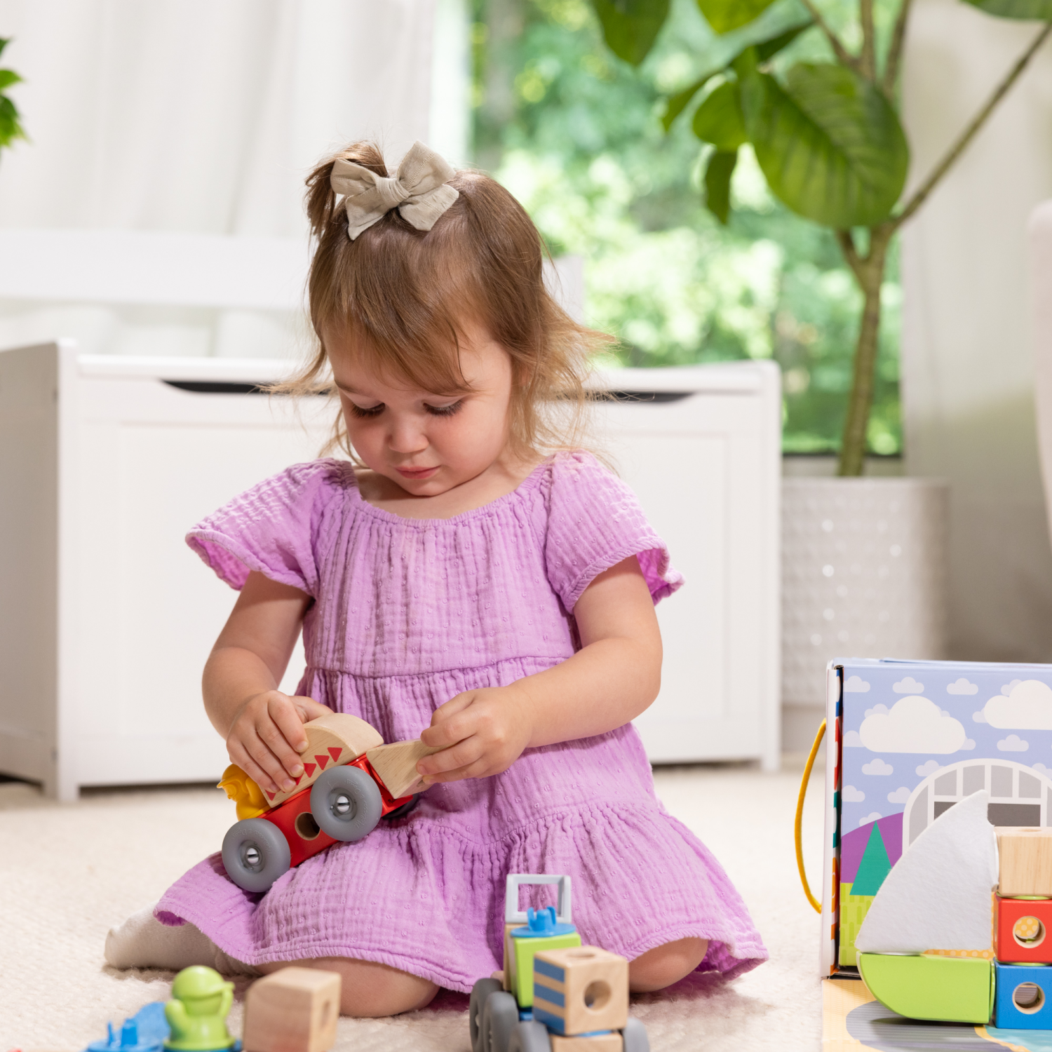 slide 8 of 8, Melissa & Doug Blockables Vehicles Snap And Play, Mix And Match Connectable Wooden Building Blocks Play Set Toy For Preschool Boys And Girls (54 Pcs), 54 ct