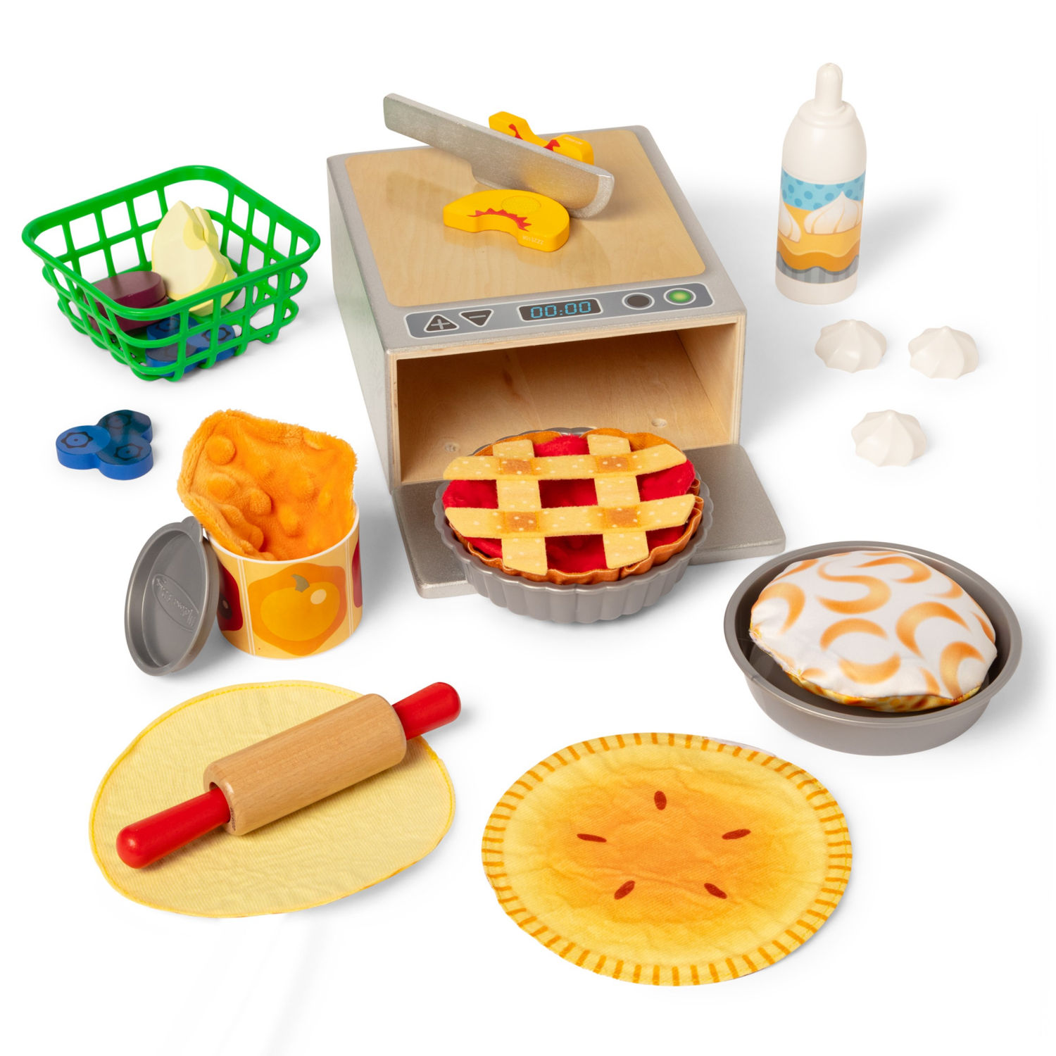 slide 1 of 8, MELISSA & DOUG Doughlicious Cook, Bake & Serve Pretend Play Set, 1 ct