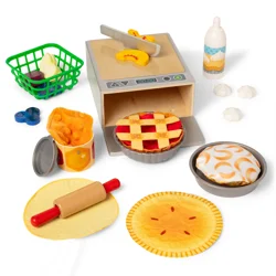 MELISSA & DOUG Doughlicious Cook, Bake & Serve Pretend Play Set