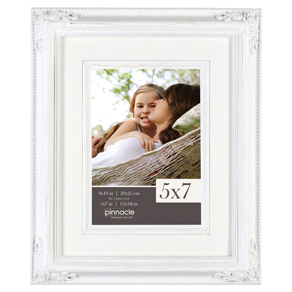 slide 1 of 1, Pinnacle 8 x 10 Distressed White Fillet Frame, 1 ct