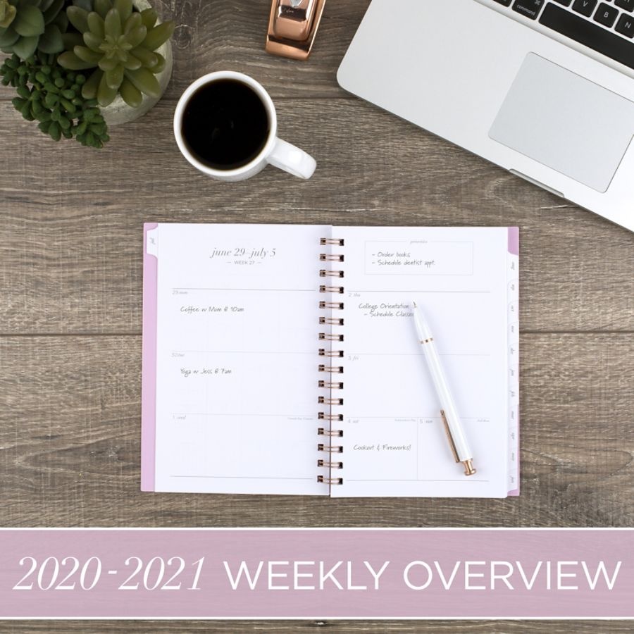 slide 5 of 5, Cambridge Workstyle Academic Weekly/Monthly Planner, 5-1/2'' X 8-1/2'', Dusty Pink Dot, July 2020 To June 2021, 1442-200A-19, 1 ct