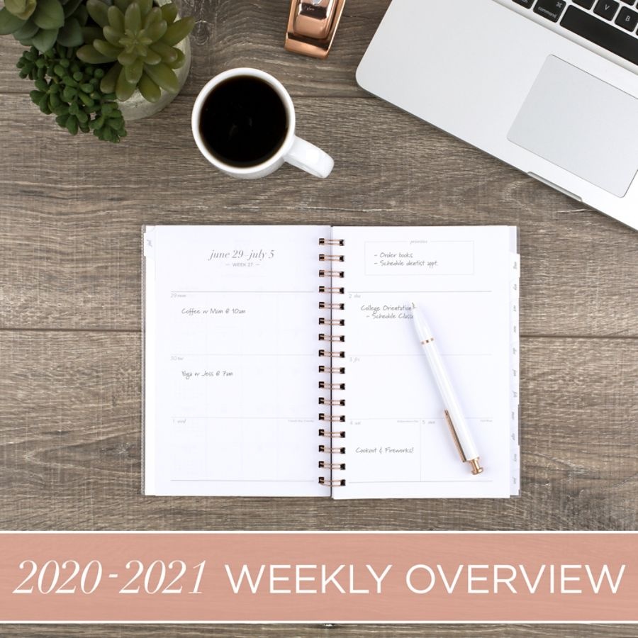 slide 5 of 5, Cambridge Workstyle Academic Weekly/Monthly Planner, 5-1/2'' X 8-1/2'', Coral Gem Custom, July 2020 To June 2021, 1442-201A-34, 1 ct