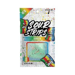 Sour Strips Rainbow Candy 3.4 oz