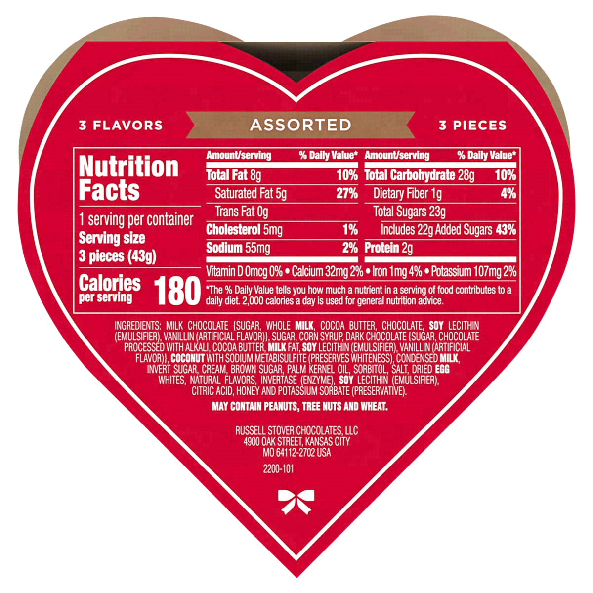 slide 5 of 5, Russell Stover Valentine's Assorted Chocolates Magical Heart (Packaging May Vary), 1.5 oz