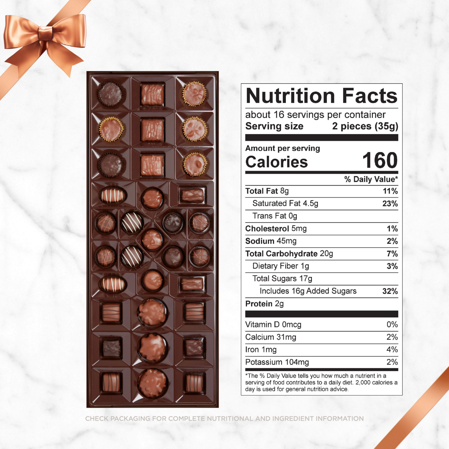 slide 7 of 7, RUSSELL STOVER WOW! Assorted Milk & Dark Chocolate Gift Box, 20 oz. (˜ 33 pieces), 33 ct