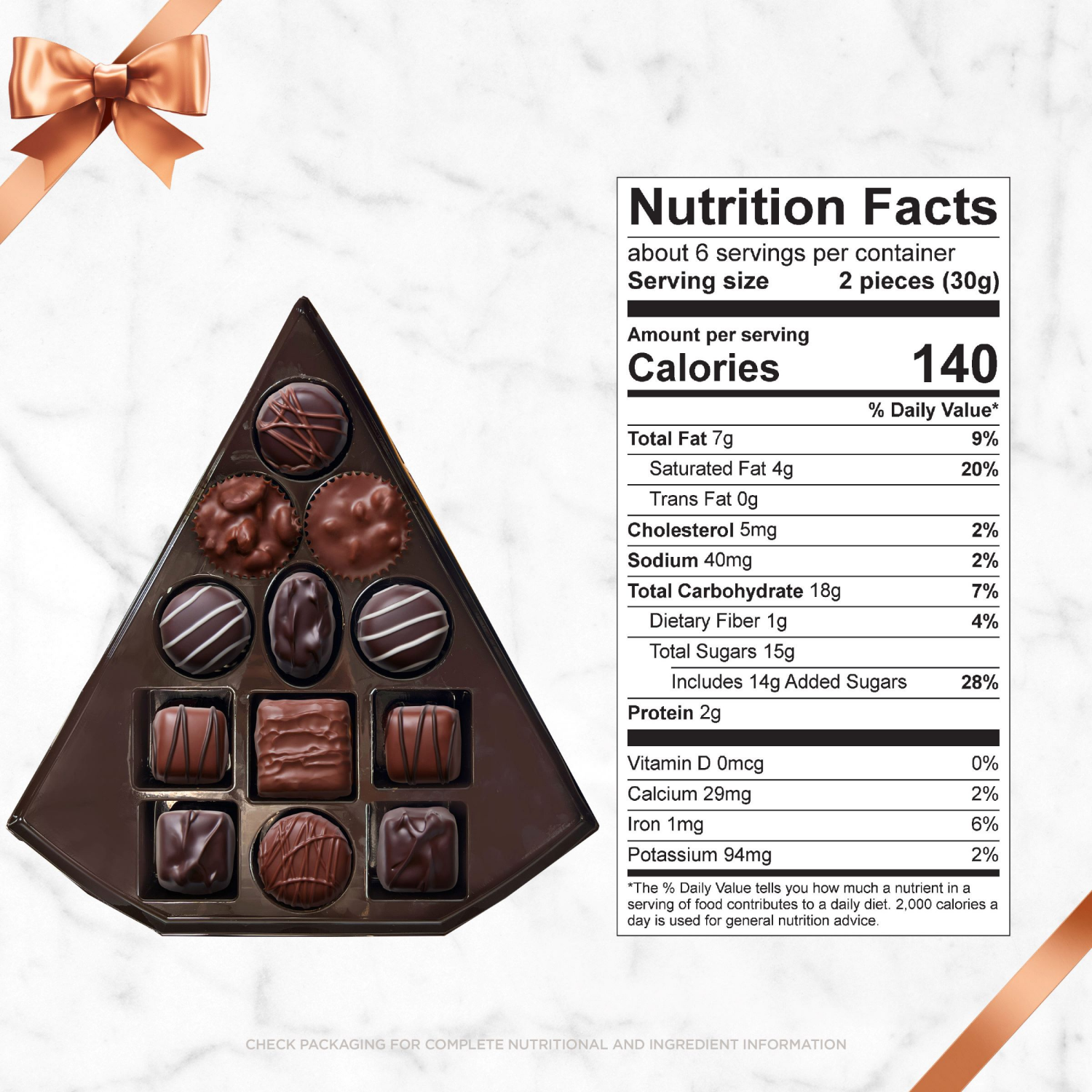 slide 3 of 7, RUSSELL STOVER Christmas Assorted Milk & Dark Chocolate Candy Tree-Shaped Gift Box, 6.3 oz., 6.3 oz