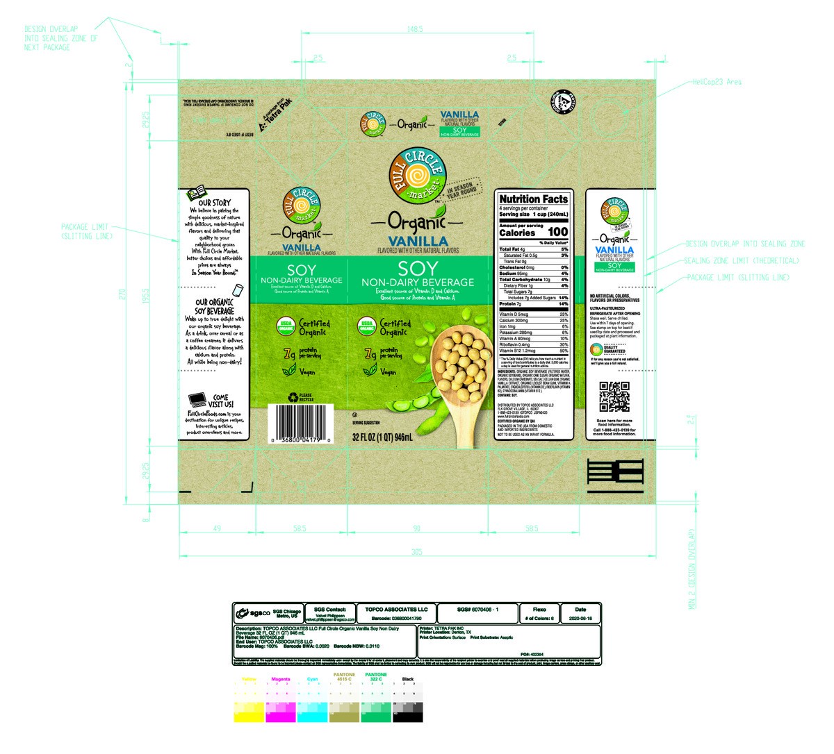slide 13 of 16, Full Circle Market Organic Soy Vanilla Non-Dairy Beverage 32 fl oz, 32 fl oz