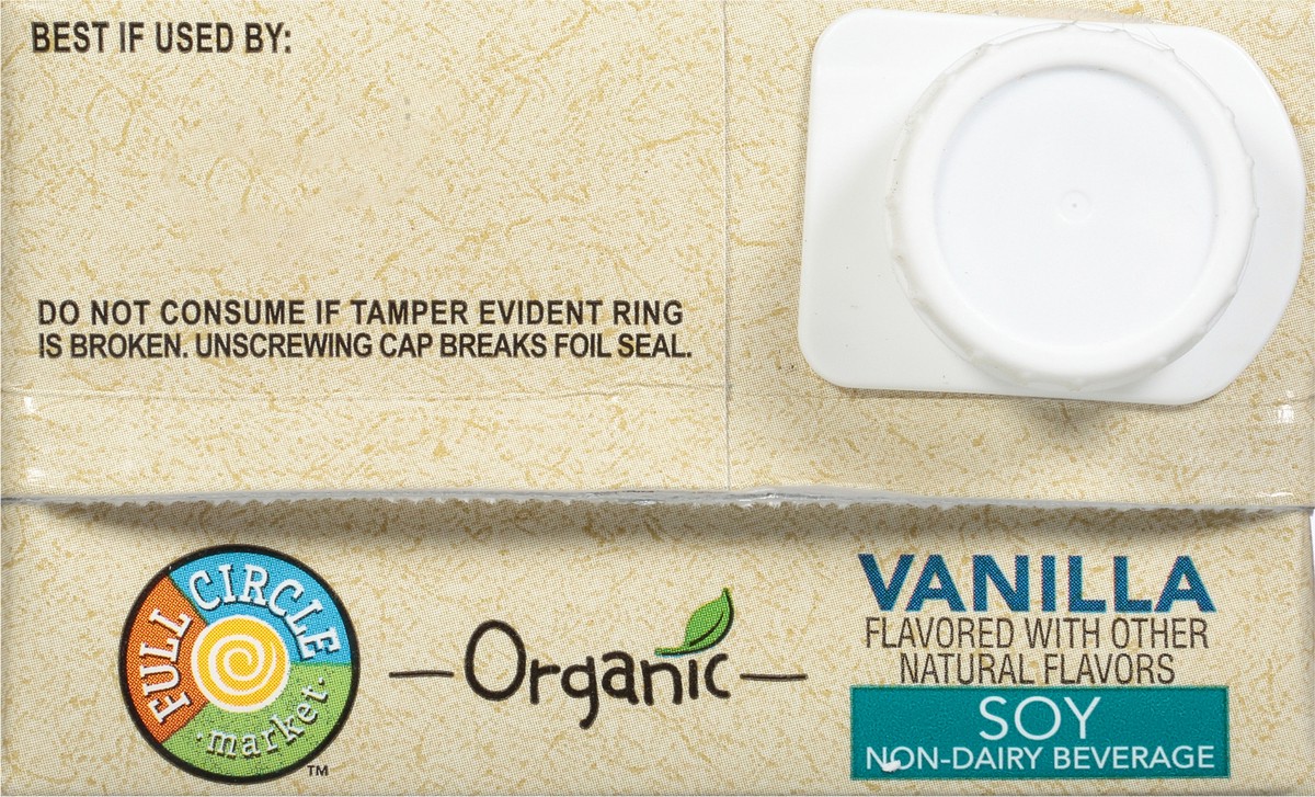 slide 10 of 16, Full Circle Market Organic Soy Vanilla Non-Dairy Beverage 32 fl oz, 32 fl oz